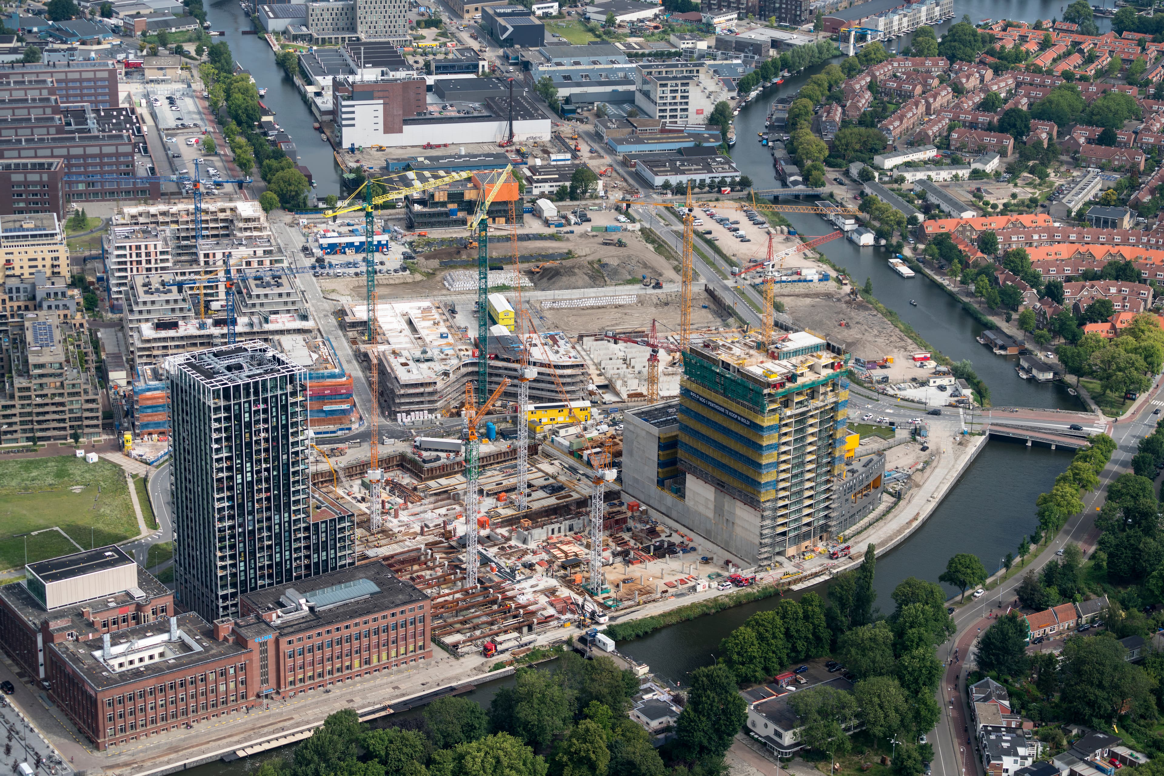 23,July,2020,,Amsterdam,,Holland.,Aerial,View,Of,The,New